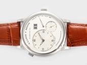 A.Lange Sohne Lange 1 101.025 38.5mm Stainless Steel Case White Dial Watch