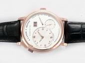 A.Lange Sohne Lange 1 101.032 Manual Winding White Dial Round Watch