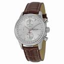 Alpina Alpiner Chronograph Automatic Sunray Dial Brown Leather Men's Watch AL-750S4E6