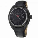 Alpina Nightlife Club Automatic Black Dial Leather Strap Men's Watch AL525B4FBRC6