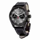 Alpina Startimer Pilot Chronograph Grey Dial Leather Men's Watch AL-860GB4FBS6