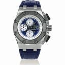 Audemars Piguet Blue Dial Crocodile Leather Strap Men's Chronograph Watch 26078PO.OO.D018CR.01
