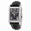 Audemars Piguet Chronograph Gray Guilloche Black Leather Men's Watch 25987BC.OO.D002CR.02