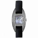 Audemars Piguet Mother of Pearl Diamond Dial 18kt White Gold Black Satin Ladies Watch 67439BCZZA004SU01
