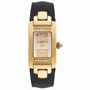 Audemars Piguet Promesse Diamond Yellow Gold Black Leather Ladies Watch 67461BA.ZZ.A001LZ.02