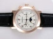 Audemars Piguet Royal Oak 25594ST.OO.0789ST.04 Round Black Cow Leather Strap Mens Watch