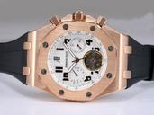Audemars Piguet Royal Oak 25977BA.OO.D088CR.01 Round Rose Gold Case White Dial Watch