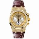 Audemars Piguet Royal Oak Chronograph Diamond Pave 18 kt Yellow Gold Men's Watch 26067BA.ZZ.D088CR.01