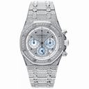 Audemars Piguet Royal Oak Chronograph Diamond Pave White Gold Men's Watch 25978BC.ZZ.1190BC.01