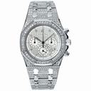 Audemars Piguet Royal Oak Chronograph Diamond White Gold Men's Watch 25967BC.ZZ.1185BC.01