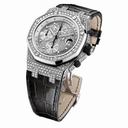 Audemars Piguet Royal Oak Diamond Chronograph 18 kt White Gold Men's Watch 26067BC.ZZ.D002CR.01