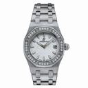 Audemars Piguet Royal Oak Diamond Silver Dial Stainless Steel Ladies Watch 67601ST.ZZ.1210ST.01