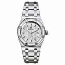 Audemars Piguet Royal Oak Diamond Silver Dial Stainless Steel Ladies Watch 67601ST.ZZ.1230ST.02