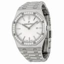 Audemars Piguet Royal Oak Diamond Silver Dial Stainless Steel Ladies Watch 67651ST.ZZ.1261ST.01