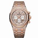 Audemars Piguet Royal Oak Offshore 18K Pink Gold Diamond Ladies Watch 26322OR.ZZ.1222OR.01