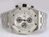 Audemars Piguet Royal Oak Offshore 25721ST.OO.1000ST.07 Silver Stainless Steel Strap 44mm Mens Watch