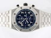 Audemars Piguet Royal Oak Offshore 25721TI.OO.1000TI.04 Blue Dial Stainless Steel Case Watch