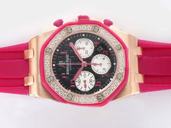Audemars Piguet Royal Oak Offshore 26266SK.ZZ.D069CA.01 42mm Black Dial Rose Gold Case Watch