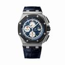 Audemars Piguet Royal Oak Offshore Blue Alligator Leather Men's Watch 26401PO.OO.A018CR.01