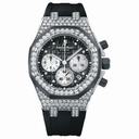 Audemars Piguet Royal Oak Offshore Chronograph Black Dial Diamond Ladies Watch 26092CKZZD002CA01