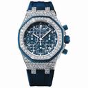 Audemars Piguet Royal Oak Offshore Chronograph Blue Dial Diamond Ladies Watch 26092CKZZD021CA01