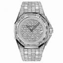 Audemars Piguet Royal Oak Offshore Diamond Pave Dial Ladies 18 Carat White Gold Watch