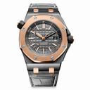 Audemars Piguet Royal Oak Offshore Diver QE II Slate Grey Dial Automatic Men's 18 Carat Pink Gold Watch 15709TR.OO.A005CR.01