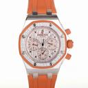 Audemars Piguet Royal Oak Offshore Orange Dial Rubber Ladies Chrono Watch 25986CK.ZZ.D065CA.02