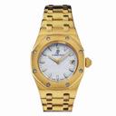 Audemars Piguet Royal Oak Silver Dial 18 kt Yellow Gold Ladies Watch 67600BA.OO.1210BA.01