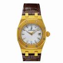 Audemars Piguet Royal Oak Silver Dial 18 kt Yellow Gold Ladies Watch 67600BA.OO.D090CR.01