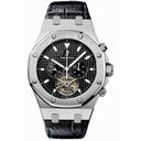 Audemars Piguet Royal Oak Tourbillion Black Dial Chronograph Men's Watch 25977ST.OO.D002CR.01