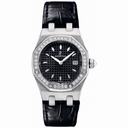 Audemars Piguet Royal Oaks Diamond Black Leather Ladies Watch 67621ST.ZZ.D002CR01