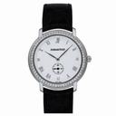 Audemars Piguet White Dial 18kt White Gold Black Leather Unisex Watch 15103BCZZA001CR02