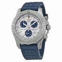 Beitling Colt Chronograph White Dial Blue Rubber Men's Watch A7338811-G790BLPT3