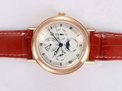 Breguet Classique 3137BR/11/986 Stainless Steel with Rose Gold Bezel White Dial Watch