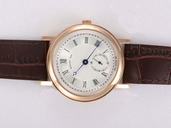 Breguet Classique 5907BR12984 Round Mens Brown Crocodile Leather Strap Watch