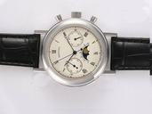 Breguet Classique Chronograph 5947BB/12/9V6 Black Crocodile Leather Strap 40mm White Dial Watch