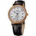 Breguet Classique Silver Dial 18kt Rose Gold Black Leather Men's Watch 5920BR15984