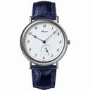 Breguet Classique Silver Dial 18kt White Gold Blue Leather Automatic Men's Watch 5140BB299W6