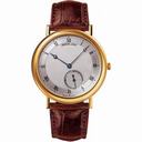 Breguet Classique Silver Dial Automatic 18kt Rose Gold Brown Leather Men's Watch 5140BA129W6