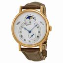 Breguet Classique Silver Dial Brown Leather Strap Men's Watch 7337BR1E9V6