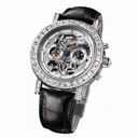Breguet Classique Skeleton Dial 18kt White Gold Diamond Black Leather Men's Watch 5238BB109V6DD00