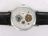 Breguet Classique Tourbillon 3757PT1E9V6 Black Crocodile Leather Strap Round Mens Watch