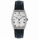 Breguet Heritage Silver Dial 18kt White Gold Blue Leather Men's Watch 3660BB12984