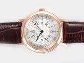 Breguet Marine 3700BA/12/9V6 Stainless Steel with Rose Gold Bezel White Dial Watch