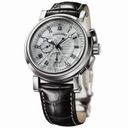 Breguet Marine Chronograph Silver Dial Leather Men's Watch 5827BB129Z8