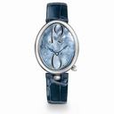 Breguet Reine de Naples Blue Mother of Pearl Dial Leather Ladies Watch 8967ST/V8/986