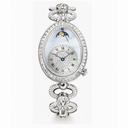Breguet Reine de Naples Blue Mother of Pearl Diamond 18kt White Gold Ladies Watch 8909BBVDJ29DDDD