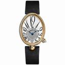 Breguet Reine de Naples Mother of Pearl 18kt Yellow Gold Black Satin Diamond Ladies Watch 8918BA58864D00D