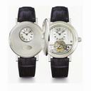 Breguet Tourbillion Silver Dial 18kt White Gold Blue Leather Men's Watch 1801BB122W6